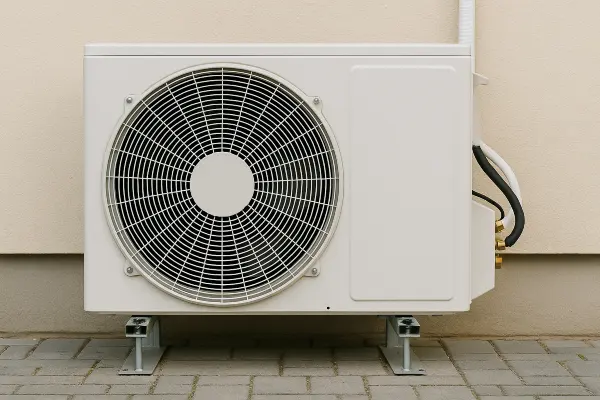 a white AC unit outside a building from Round Rock Air Conditioning Repair in Round Rock, TX - Commercial air conditioning repair
